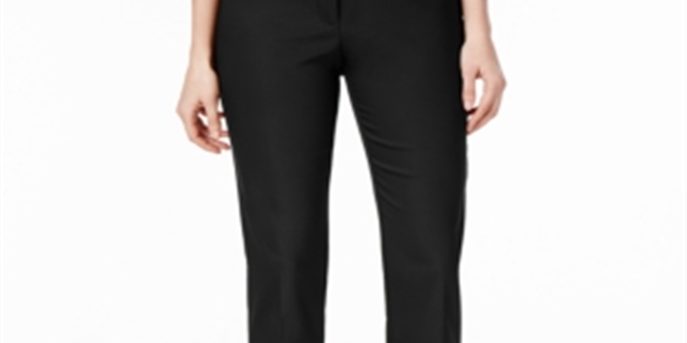 JM Collection Women's Slim Leg Pants Black Size 16X4.5