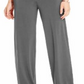 Alfani Women's Knit Wide Leg Pant Gray Size Petite Medium