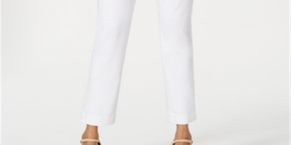 JM Collection Women's Studded Skinny Pants Blue- Size Petite XL