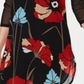 Alfani Women's Printed Mesh Tunic Black Size Petite XL