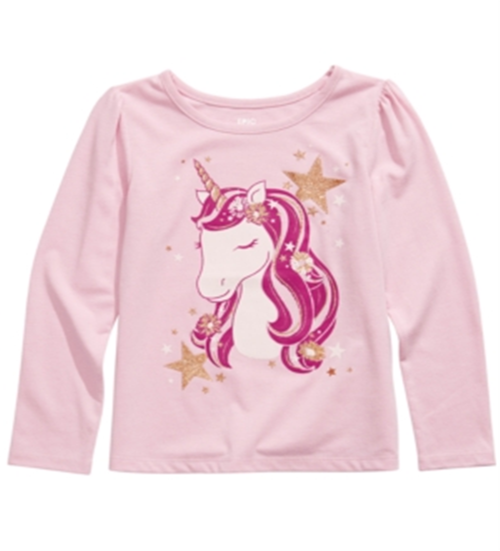 Epic Threads Toddler Girl's Unicorn T-Shirt Pink Size 2T