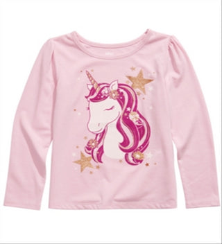 Epic Threads Toddler Girl's Unicorn T-Shirt Pink Size 2T