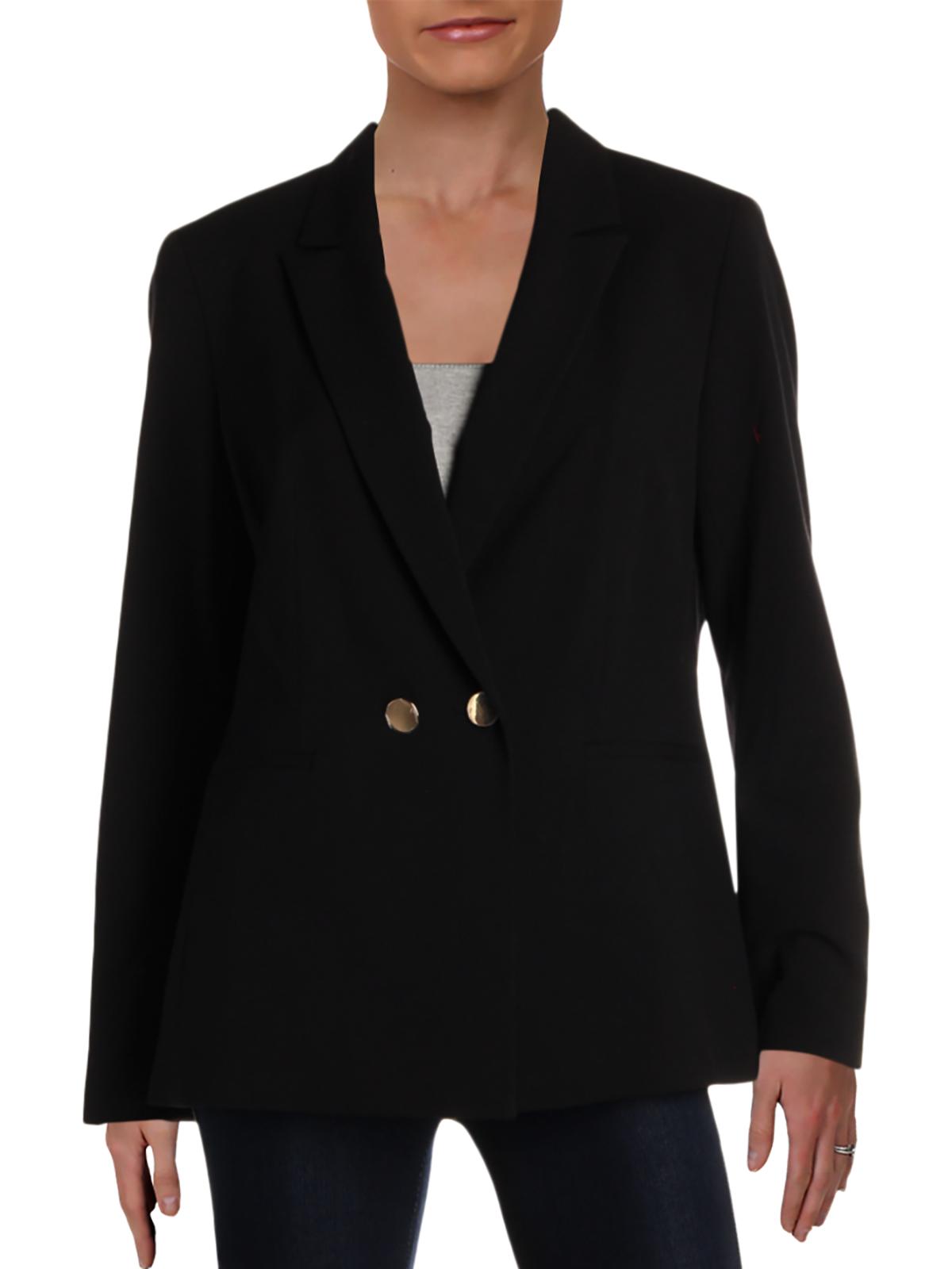 Nine West Women's Suit Separate Professional Two Button Blazer Black Size 10