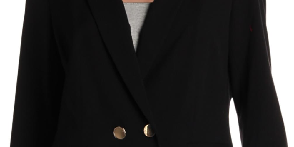 Nine West Women's Suit Separate Professional Two Button Blazer Black Size 10