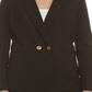 Nine West Women's Suit Separate Professional Two Button Blazer Black Size 10