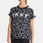 DKNY Women's Logo Relaxed T-Shirt Black Size Small