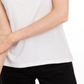 Maison Jules Women's Tie Back Solid T-Shirt White Size Small