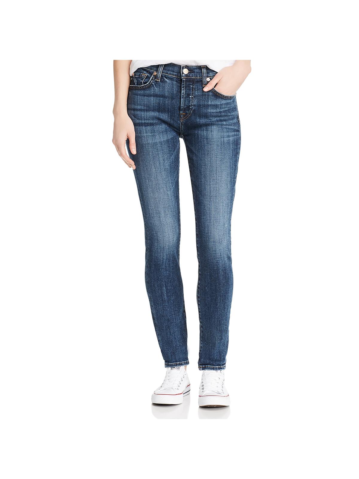 7 for All Mankind Women's Josefina Denim Wash Boyfriend Jeans Blue Size 26
