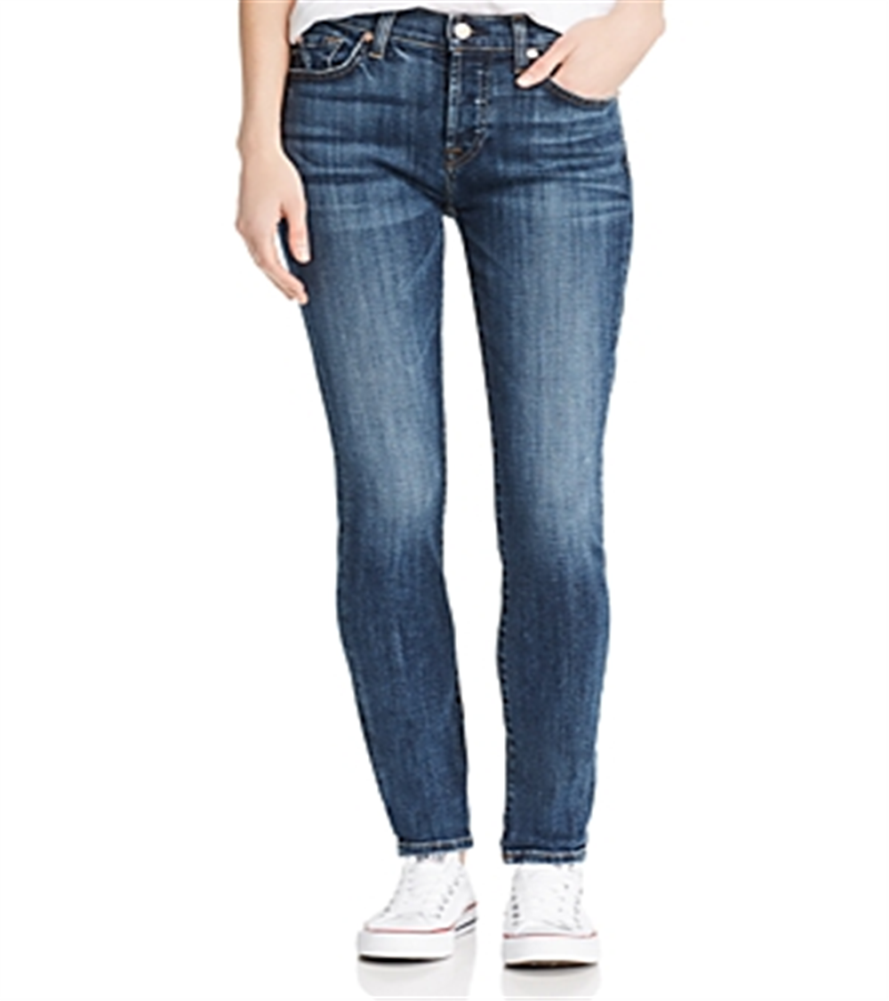 7 for All Mankind Women's Josefina Denim Wash Boyfriend Jeans Blue Size 26