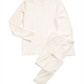 Max & Olivia Little & Big Girl's 2 Pc Base Layer Top & Pants Set White Size L-10/12
