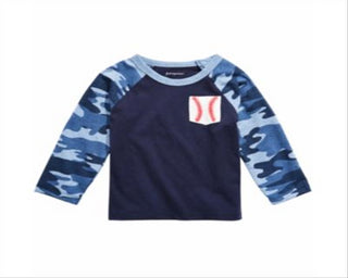 First Impressions Baby Boy's Cotton Baseball Pocket T-Shirt Blue Size 3-6 Months