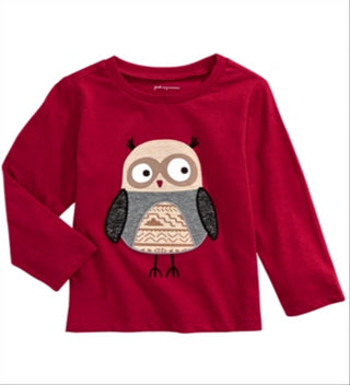 First Impressions Baby Boy's Cotton Little Owl T-Shirt Red Size 3-6MOS