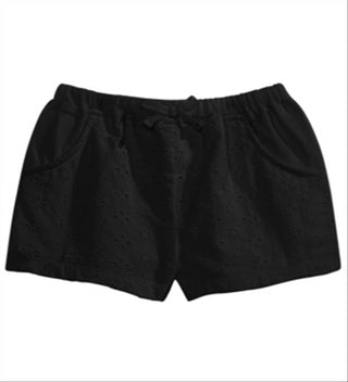 First Impressions Baby Girl's Eyelet Cotton Shorts Black Size 3-6MOS