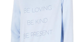 Ideology Women's Be Loving Fitness Activewear Sweatshirt Blue Size X-Small