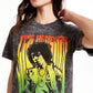 True Vintage Women's Jimi Hendrix Graphic T-Shirt Gray Size Medium