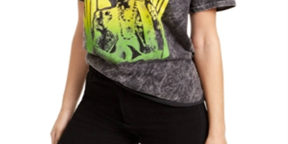 True Vintage Women's Jimi Hendrix Graphic T-Shirt Gray Size Medium