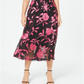 Alfani Women's Floral Print A Line Skirt Pink Size 12 Petite