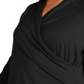 Alfani Women's Plus Faux-Wrap Top Black Size 0X
