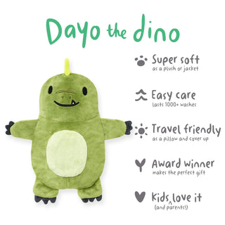 Cubcoats Transforming 2 in 1 Unisex Dayo T-Shirt Green