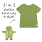 Cubcoats Transforming 2 in 1 Unisex Dayo T-Shirt Green