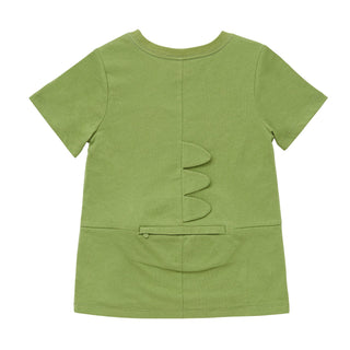Cubcoats Transforming 2 in 1 Unisex Dayo T-Shirt Green