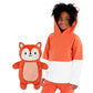 Cubcoats Kids Transforming 2 in 1  Unisex Flynn the Fox 2-in-1 Stuffed Animal Hoodie in Burnt Orange