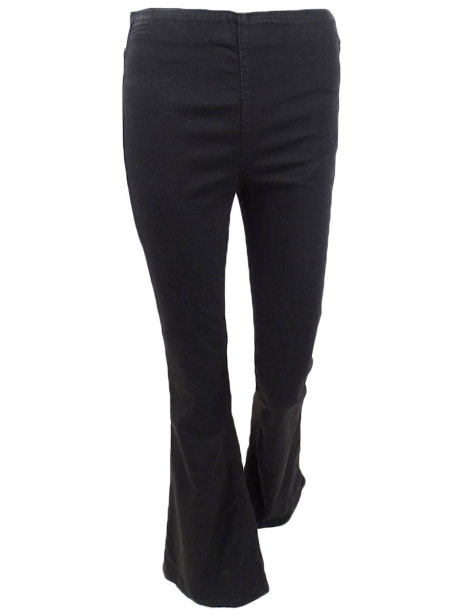 Ella Moss Women's Flared Pull on Jeans Black Size 32