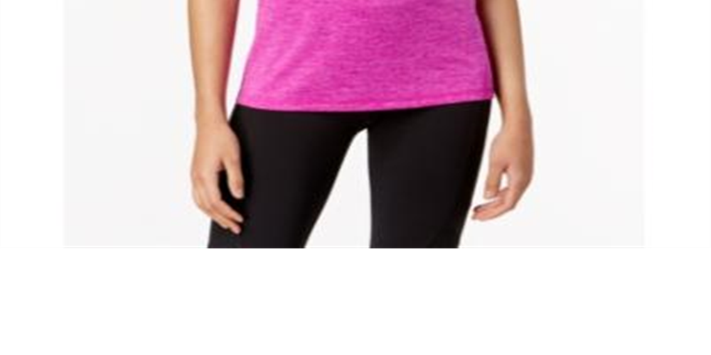 Ideology Women's Rapidry Heathered Performance T-Shirt Purple Size Medium