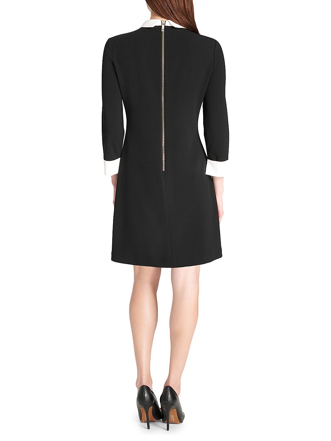 Tommy Hilfiger Women's Collared Shift Dress Sizes Black Size 2