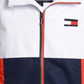Tommy Hilfiger Big Boy's Signature Colorblocked Logo Print Hooded Jacket White Size Small