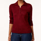Karen Scott Women's Collared Sweater Red Size Medium