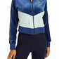 Nike Women's Velour Colorblocked Jacket Blue Size Large