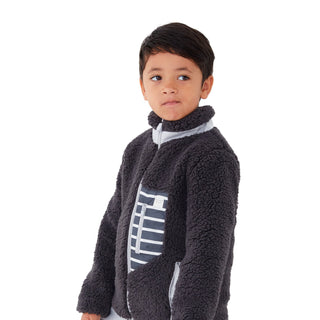 Cubcoats Transforming 2 in 1 Unisex Papo the Panda 2-in-1 Stuffed Animal Fleece Jacket Gray