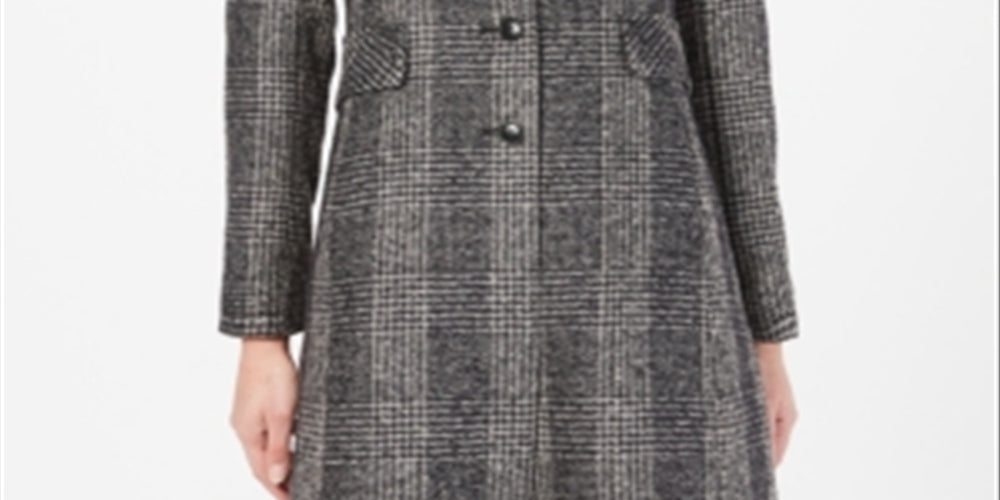 Forecaster Women's Fox Fur Collar Reefer Coat Gray Size 18