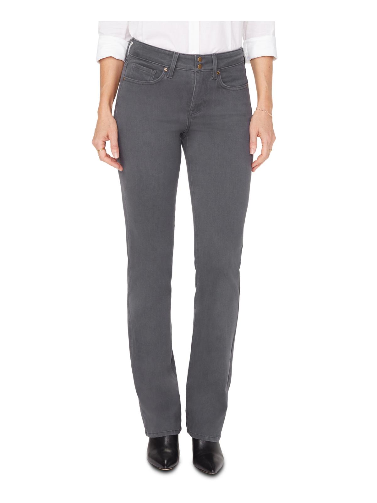 NYDJ Women's Marilyn Straight Jeans in Vintage Pewter Regular Gray Size 2