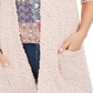 Style & Co. Women's Popcorn Knit Open Front Cardigan Salmon Size X-Small