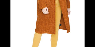 Sanctuary Women's Go Long Teddy Coat Light Brown Size X-Large