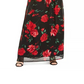 INC International Concepts Women's Floral Print Halter Maxi Dress Black Size 14
