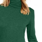 Maison Jules Women's Turtleneck Top Green Size Small