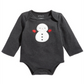 First Impressions Baby Boy's Long Sleeve Snowman Bodysuit Gray Size 3-6MOS