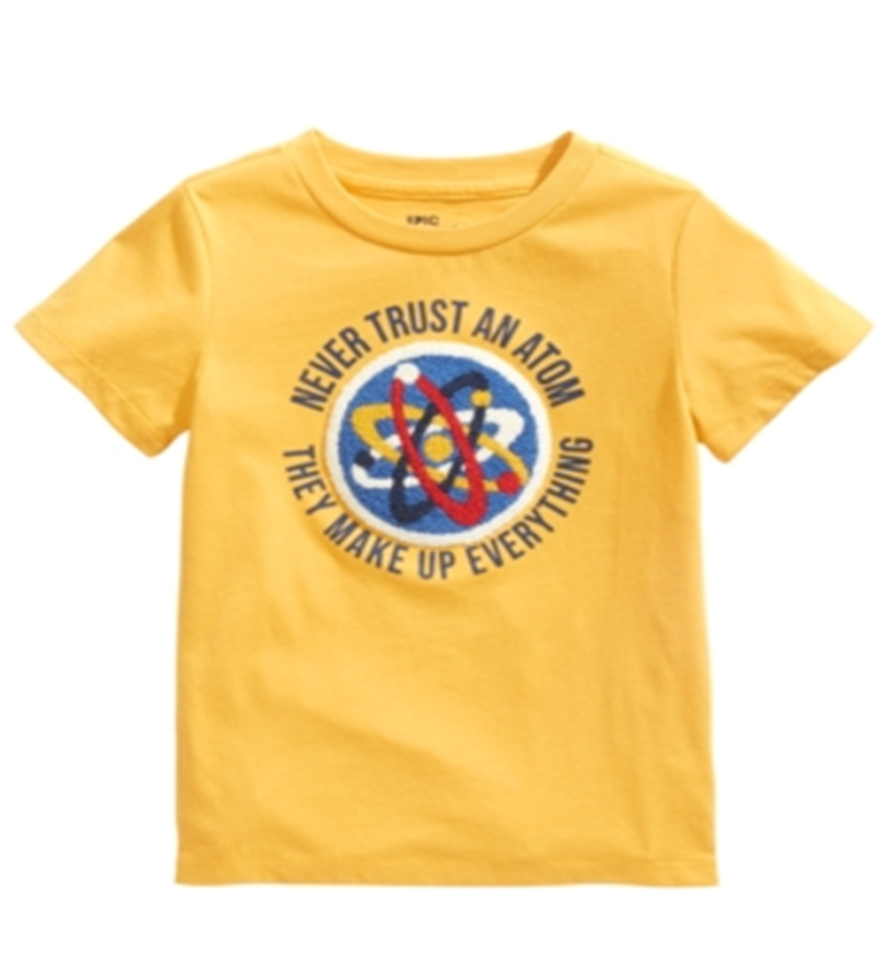 Epic Threads Little Boy's Atom Chenille T-Shirt Yellow Size 7