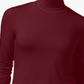 Maison Jules Women's Turtleneck Top Red Size Medium