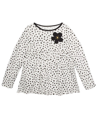 First Impressions Toddler Girl's Dot Print Cotton Tunic White Size 2T