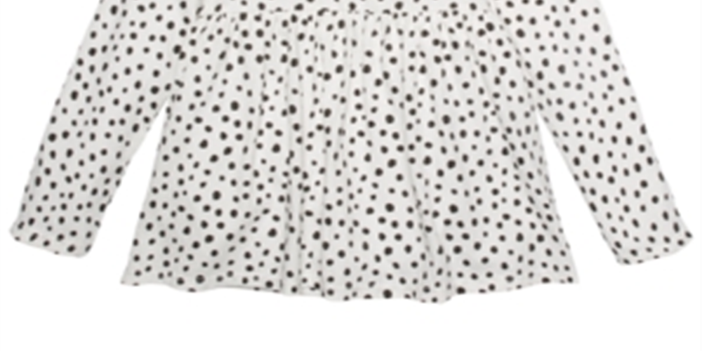 First Impressions Toddler Girl's Dot Print Cotton Tunic White Size 2T