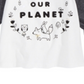 First Impressions Baby Girl's Planet Print Cotton T-Shirt  White Size 12MOS
