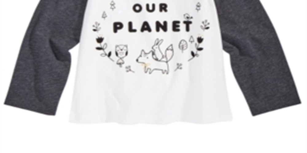 First Impressions Baby Girl's Planet Print Cotton T-Shirt  White Size 12MOS