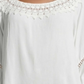 John Paul Richard Women's Crochet Trim Blouse White Size Large