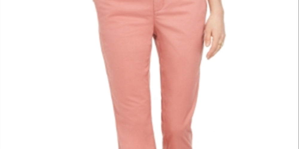 Style & Co Women's Bootcut Chino Pants Orange Size 4