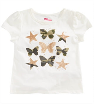 Epic Threads Little Girl's Butterflies T-Shirt White Size 6