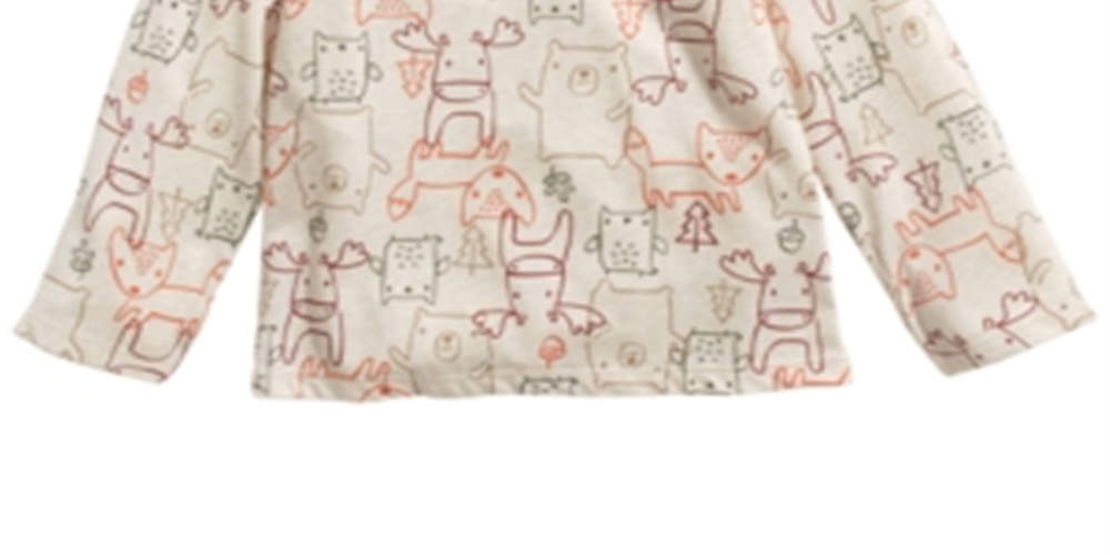 First Impressions Toddler Boy's Woodland Animals Print T-Shirt Brown Size 3T